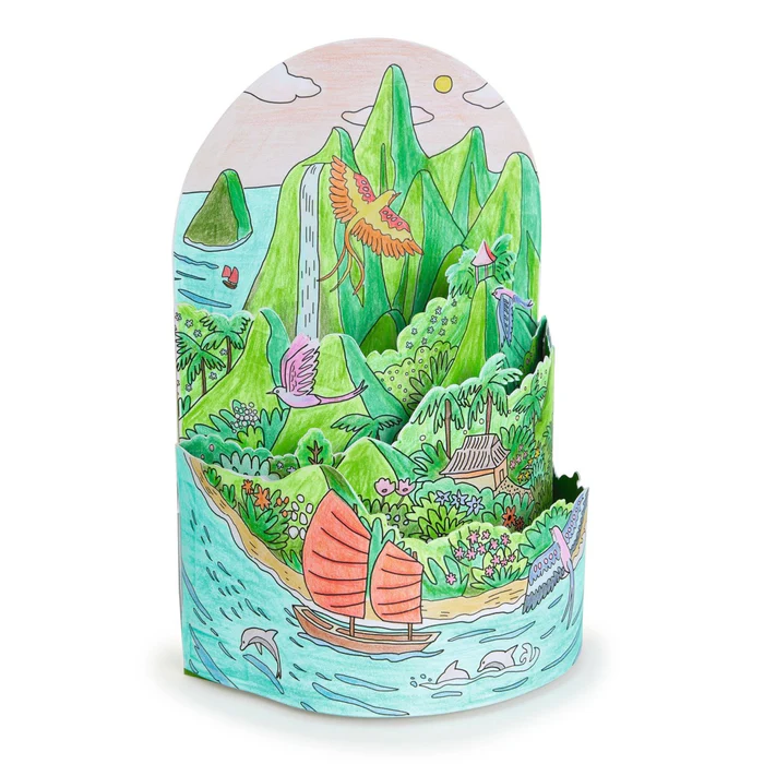 Djeco Island Colouring Diorama