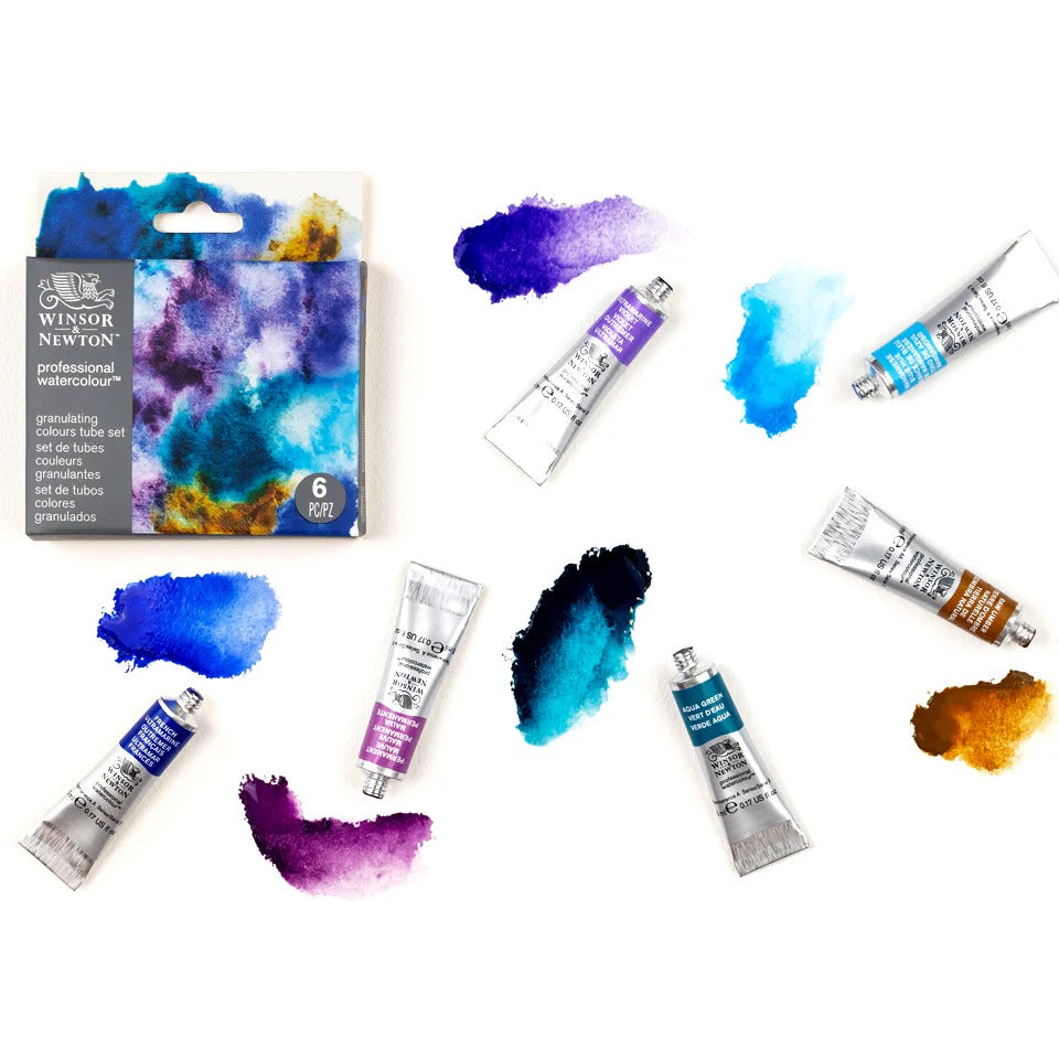 WN Prof. Watercolour Set 6x5ml Granulating