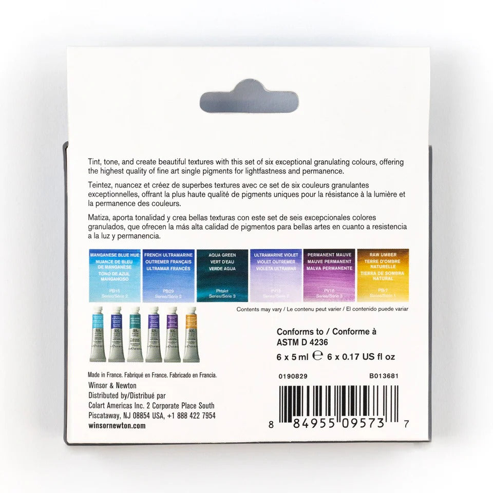 WN Prof. Watercolour Set 6x5ml Granulating