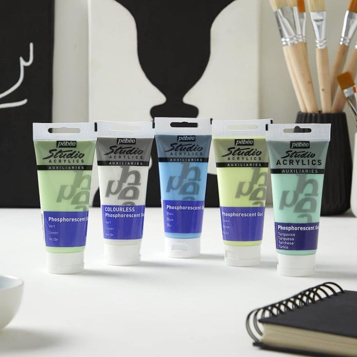 Pebeo Studio Acrylic Phosphorescent Gel 100ml