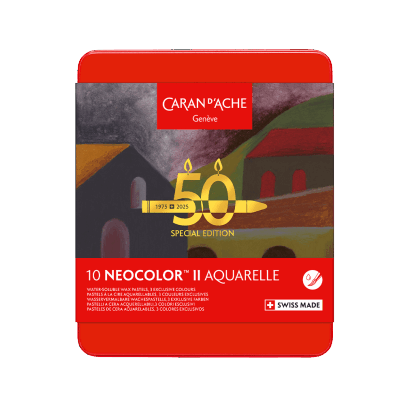 Caran DAche Neocolor II Special Edition of 10 - DARK image 1