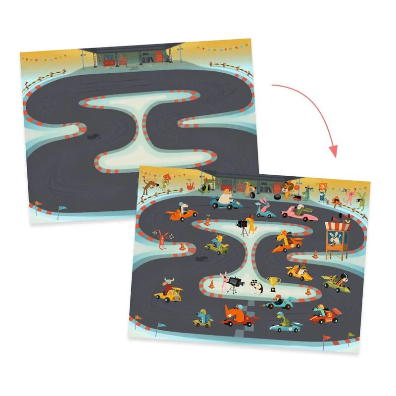 Djeco Decals - Construction and Racing