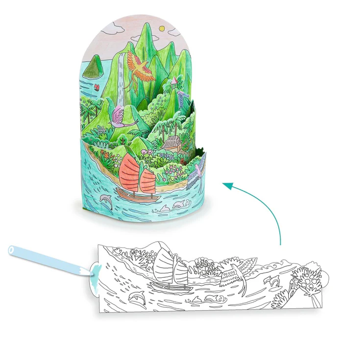 Djeco Island Colouring Diorama
