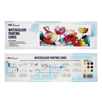 Jasart Watercolour Card Set 260 x 8mm - Design 1