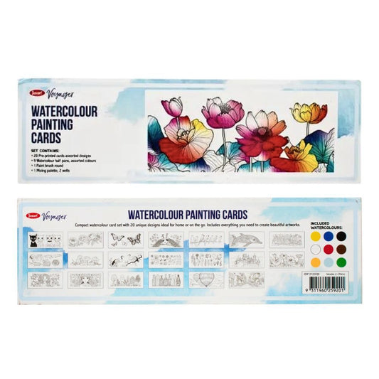 Jasart Watercolour Card Set 260 x 8mm - Design 1