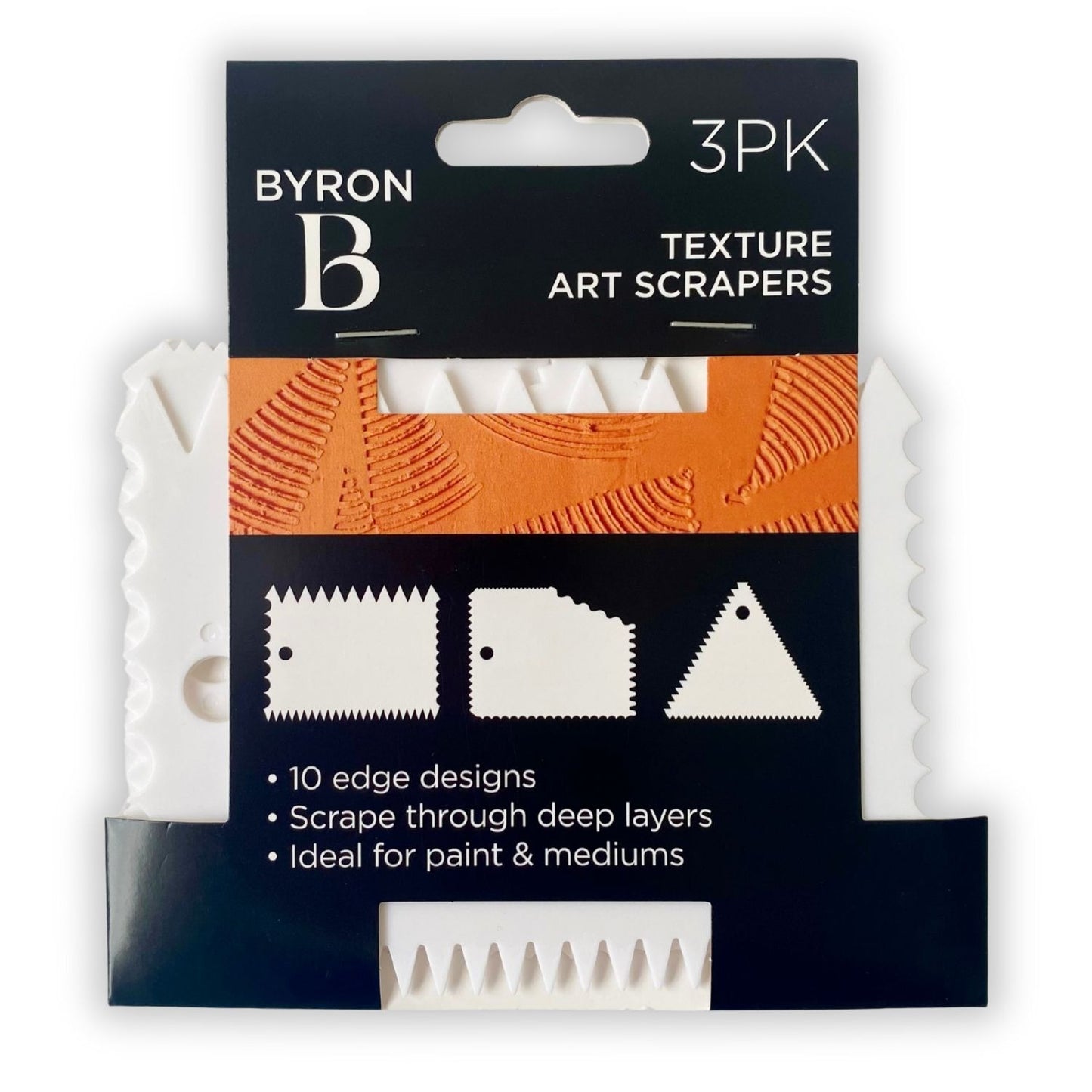 Byron Plastic Creative Scrapers Set of 3