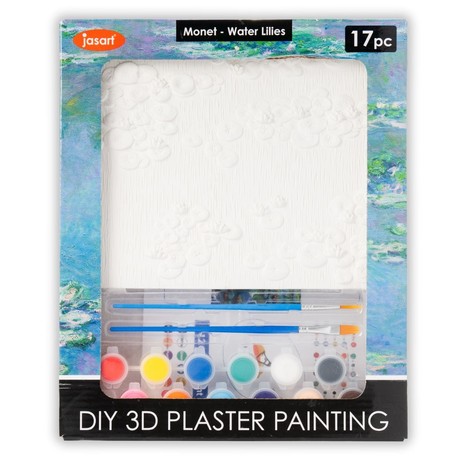 Jasart DIY Plaster Painting - Water Lillies