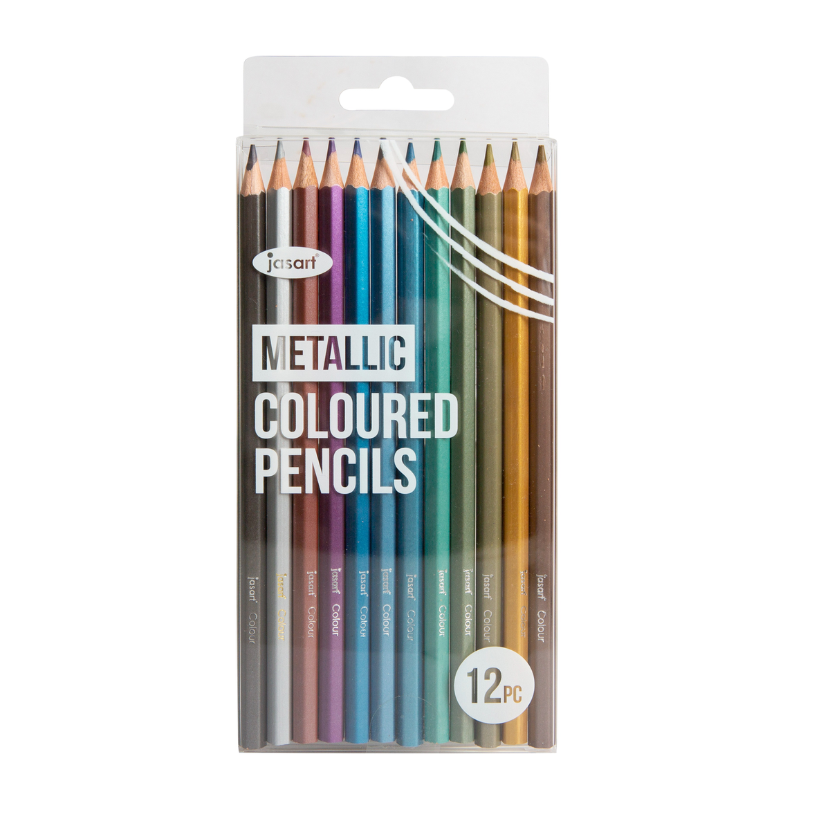 Jasart Coloured Pencil Trend Set of 12 - Metallic (FSC 100%)