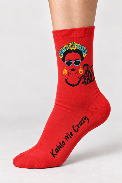 Da FEETci Art Socks - Kahlo Me Crazy AU 5-8