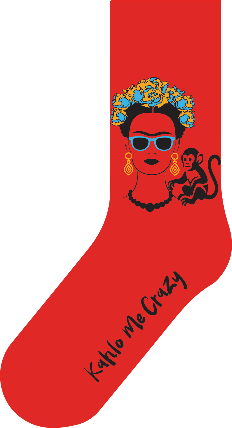 Da FEETci Art Socks - Kahlo Me Crazy AU 5-8