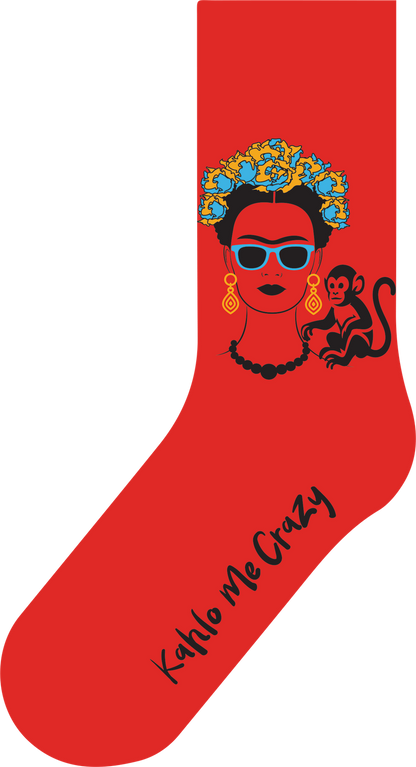 Da FEETci Art Socks - Kahlo Me Crazy AU 5-8