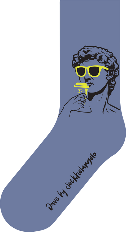 Da FEETci Art Socks - Dave by Sockhelangelo AU 9-12