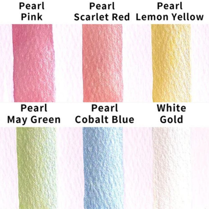 Kuretake Gansai Tambi Watercolours - 6 x Pearl Colours image 5