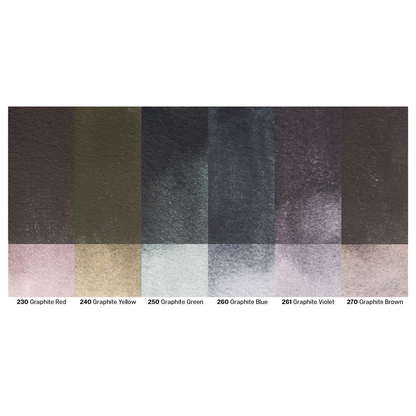 Kuretake Gansai Tambi Watercolours - 6 x Graphite Colours image 5