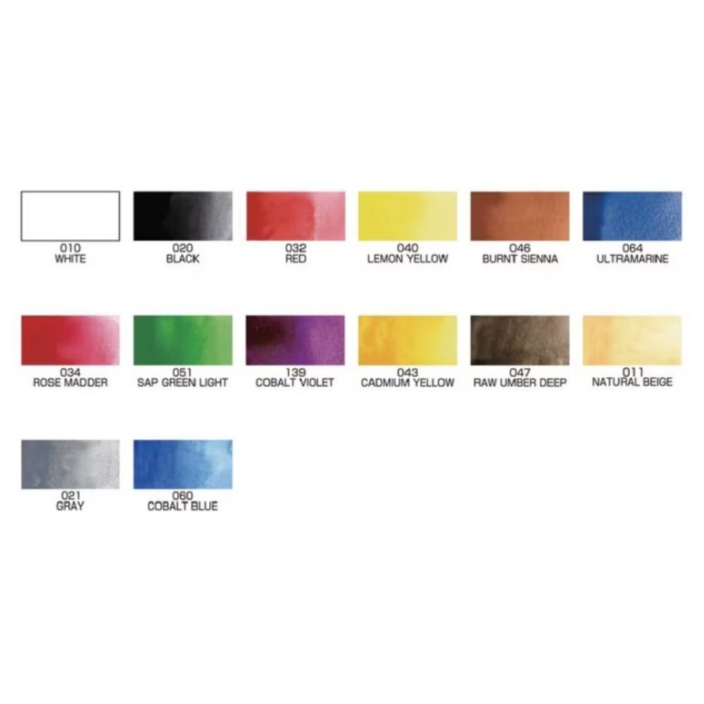 Kuretake Gansai Tambi 14 Portable Colours image 5