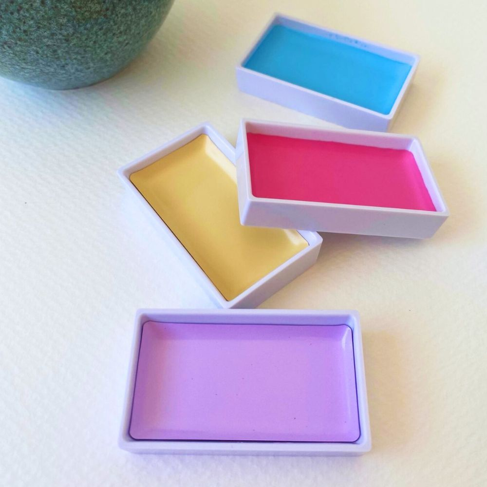 Kuretake Gansai Tambi Watercolour Set 12 Colours - Palette 2 image 4