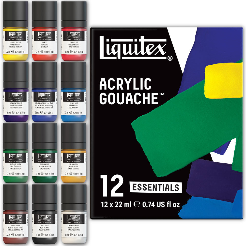 Liquitex Acrylic Gouache Essentials Set 12 x 22ml image 6