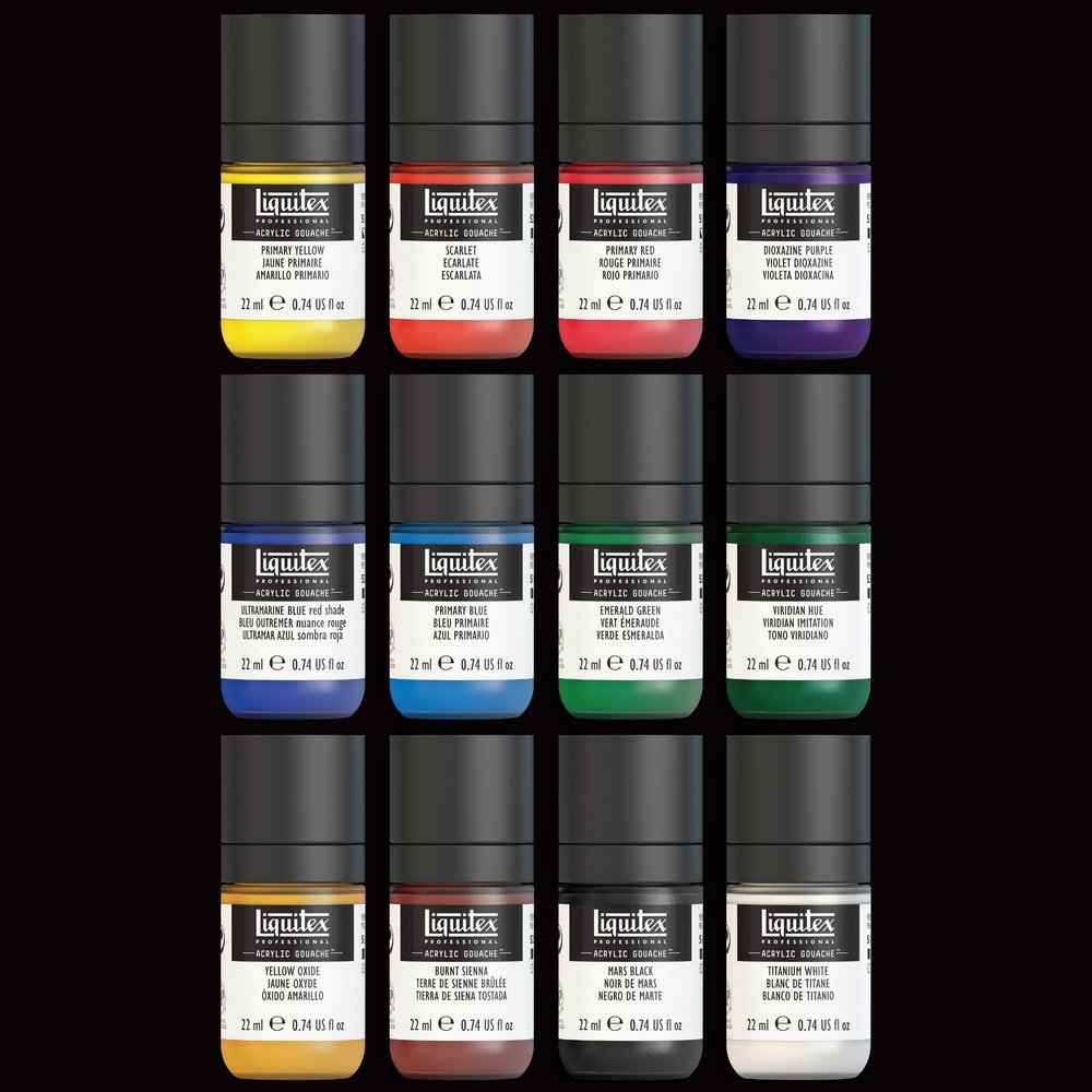 Liquitex Acrylic Gouache Essentials Set 12 x 22ml image 9