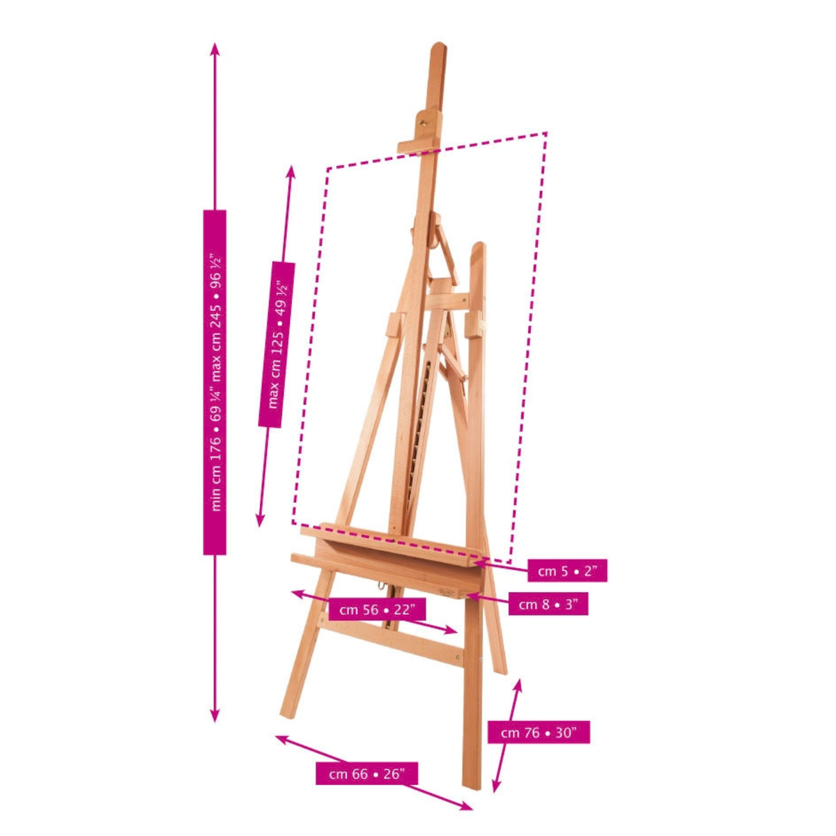 Mabef M11 Inclinable Lyre Easel