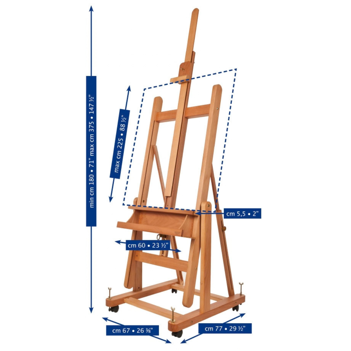 Mabef M18 Convertible Studio Easel Default Title
