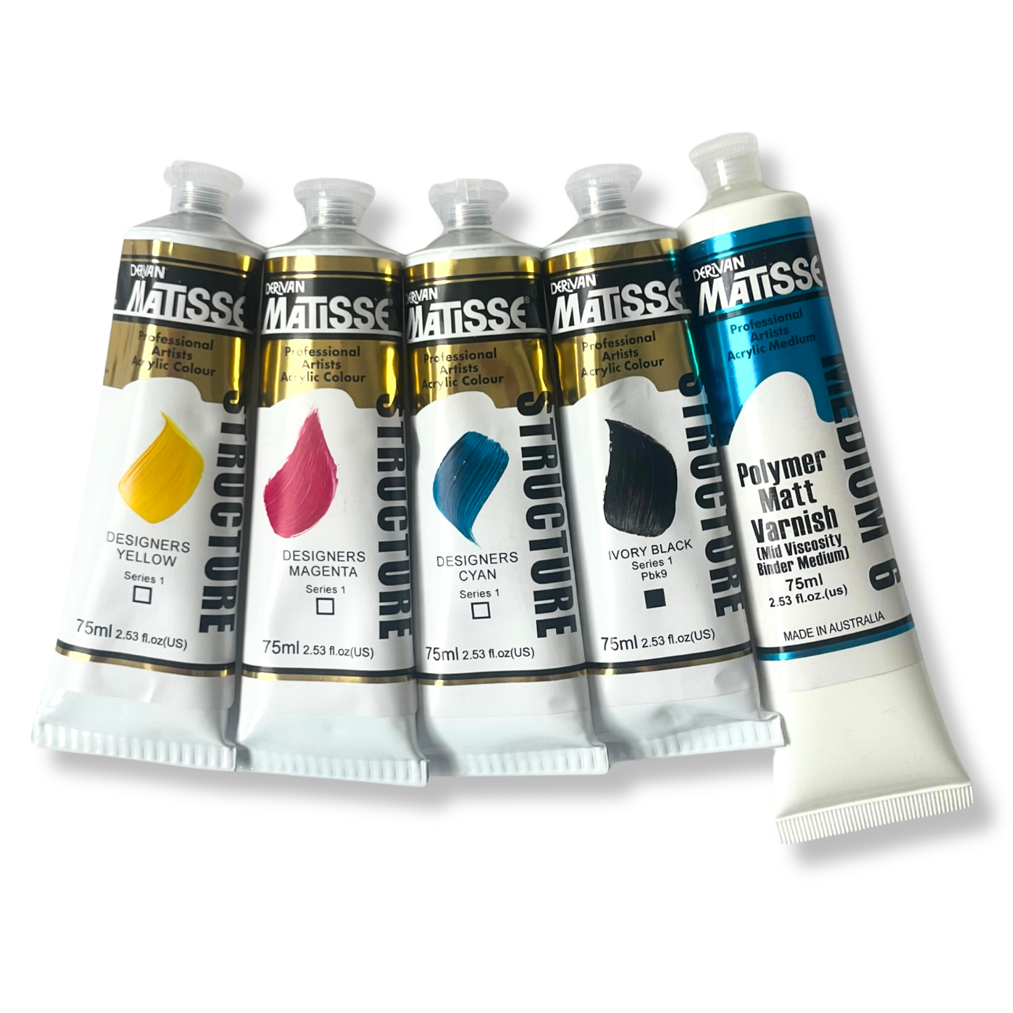 MATISSE STRUCTURE CMYK SET 5 x 75ml image 4