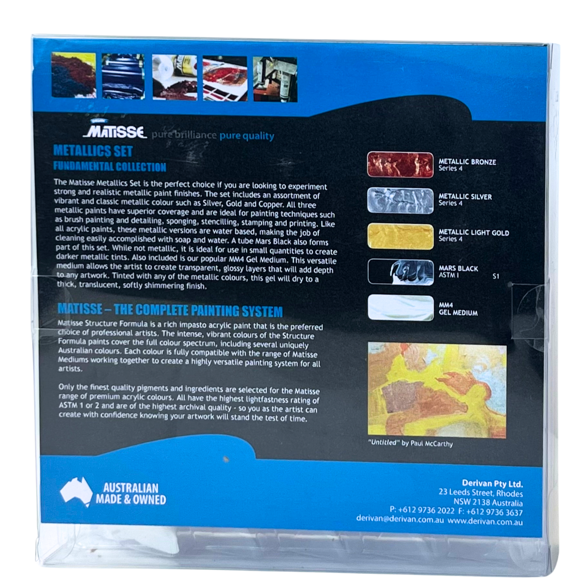 MATISSE STRUCTURE METALLICS SET 5 x 75ml image 5
