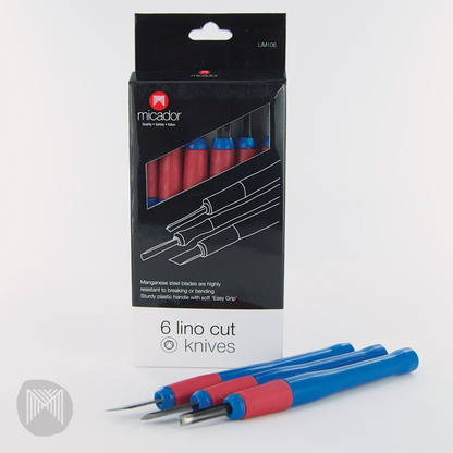 Micador Lino Carving Tools Set of 6 Easy Grip image 3