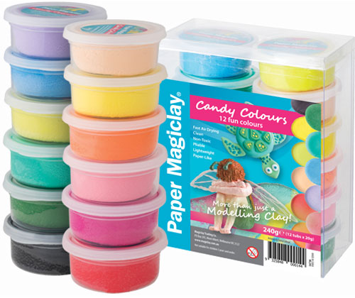 Paper Magiclay 240g Assorted Candy Colours