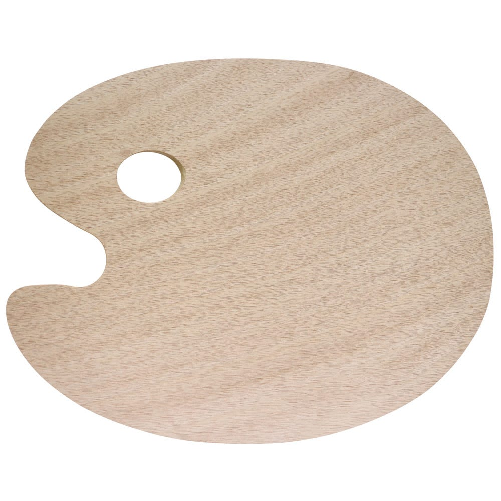 Mont Marte Traditional Oval Wood Palette 30x38cm image 5