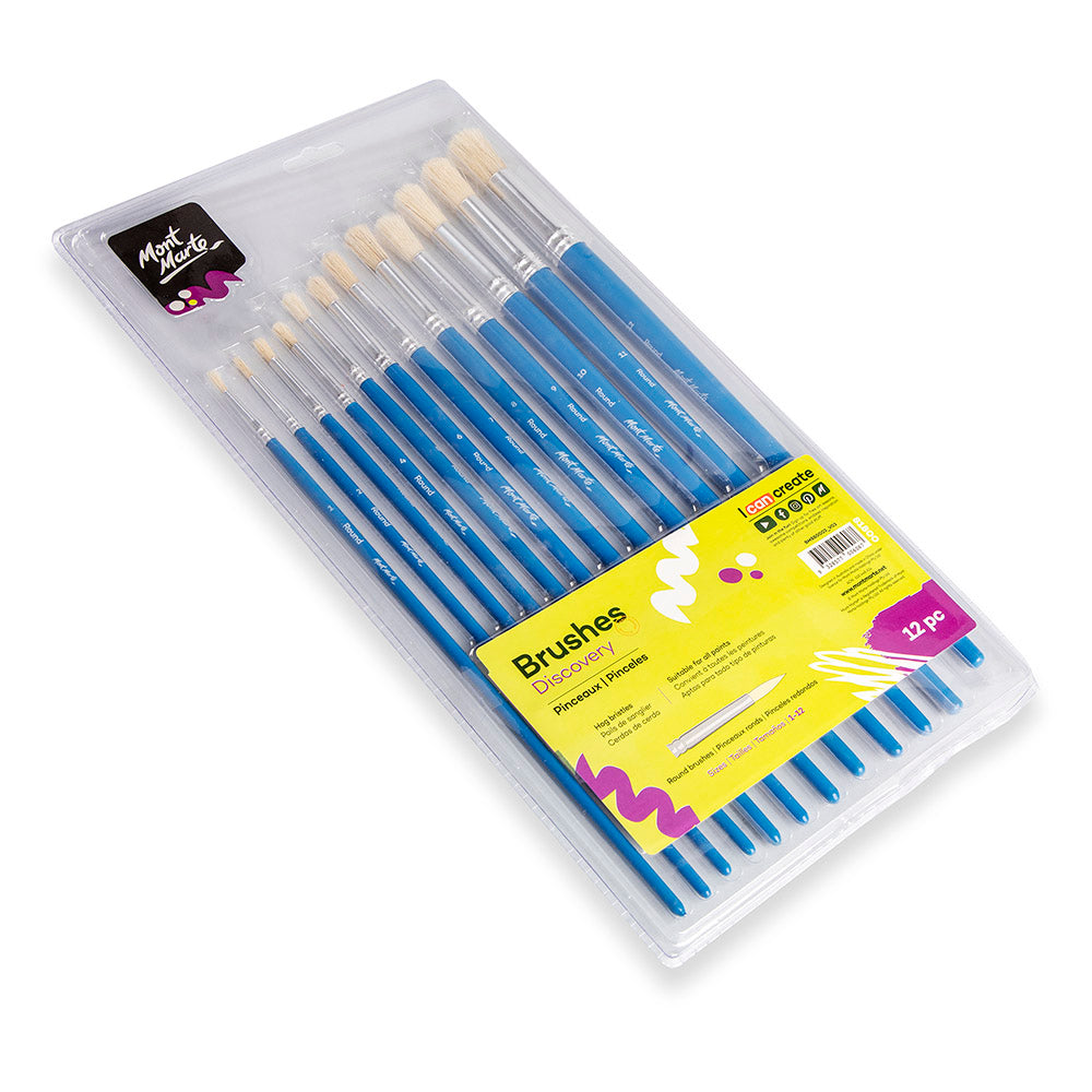 Mont Marte Silver Series Artist Brushes 12pce Round 1-12 image 11