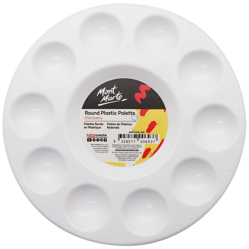 Mont Marte Round Plastic Palette 17cm image 4
