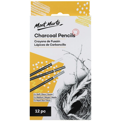 Mont Marte Charcoal Pencils 12pce image 4