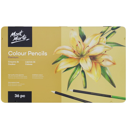Mont Marte Colour Pencils Tin 36pce image 5
