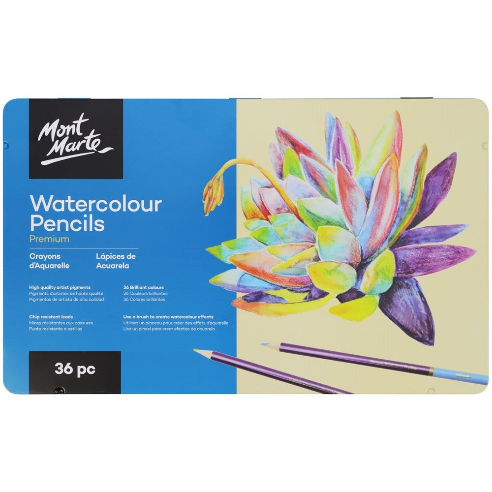 Mont Marte Watercolour Pencils Tin of 36 image 4