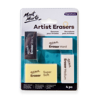 Mont Marte Artists Eraser Pack 4pce image 5