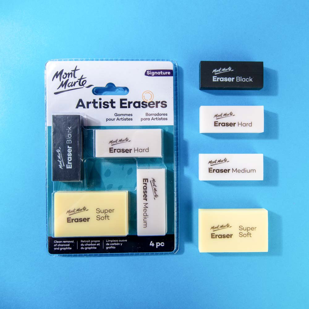 Mont Marte Artists Eraser Pack 4pce image 6