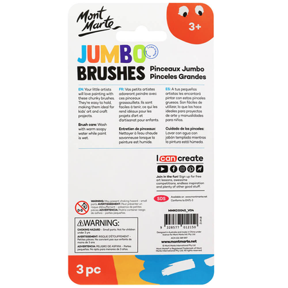 Mont Marte Kids Jumbo Brushes 3pce image 3