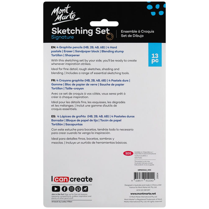 Mont Marte Sketch and Draw Beginners 13pce image 5