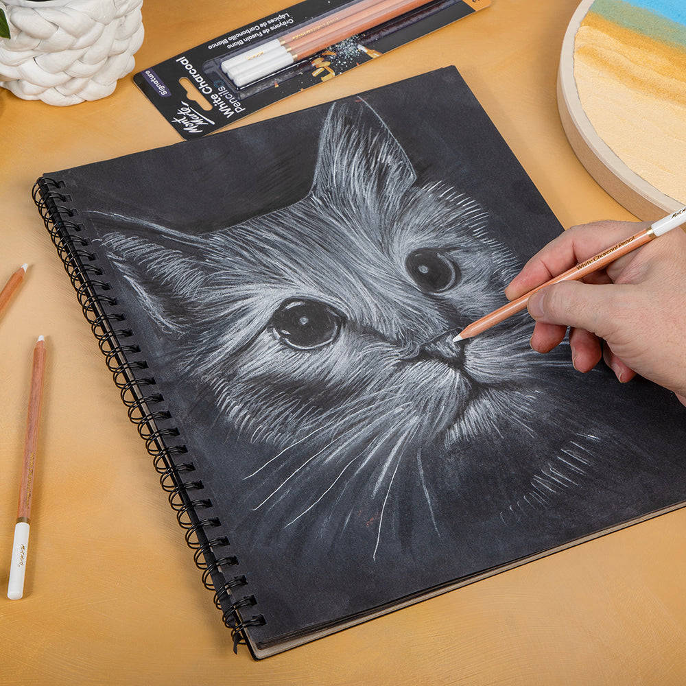 Mont Marte White Charcoal Pencils 3 pce image 11