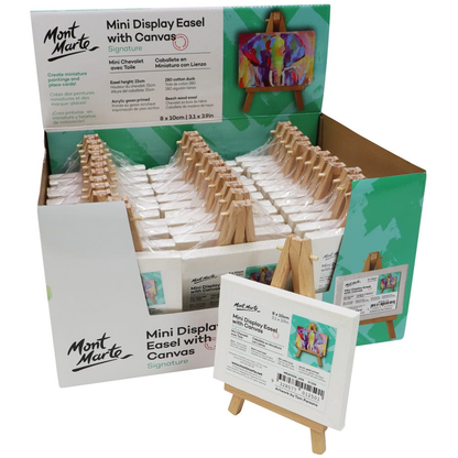Mont Marte Mini Display Easel with Canvas 8x10cm image 7