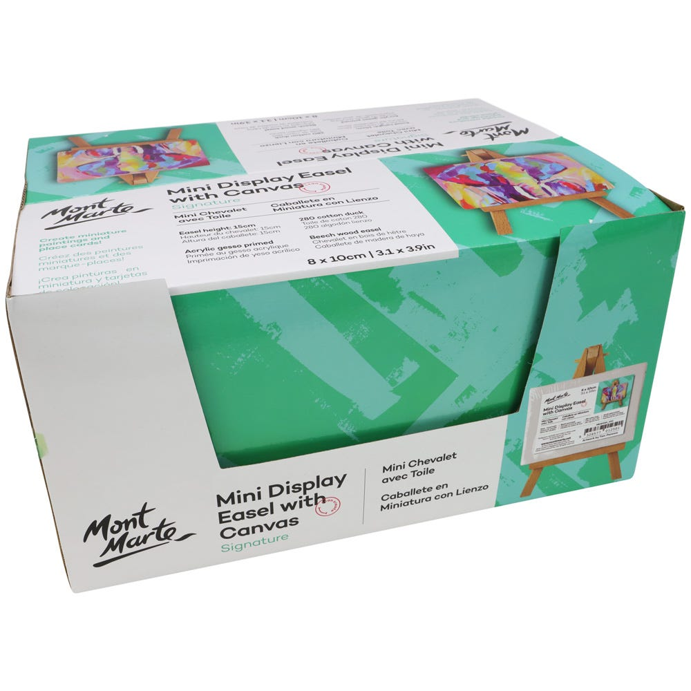 Mont Marte Mini Display Easel with Canvas 8x10cm image 6