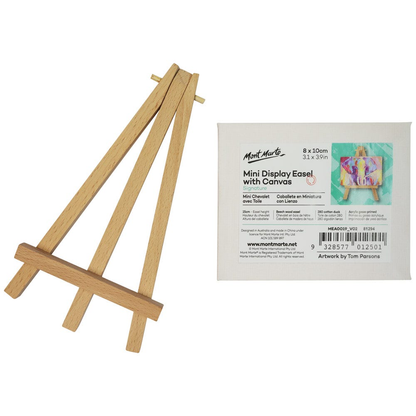 Mont Marte Mini Display Easel with Canvas 8x10cm image 5