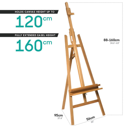 Mont Marte Floor Easel with Tilt Beech Wood image 8
