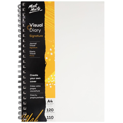 Mont Marte Visual Diary Paper Cover 120pge 110gsm A4 image 6