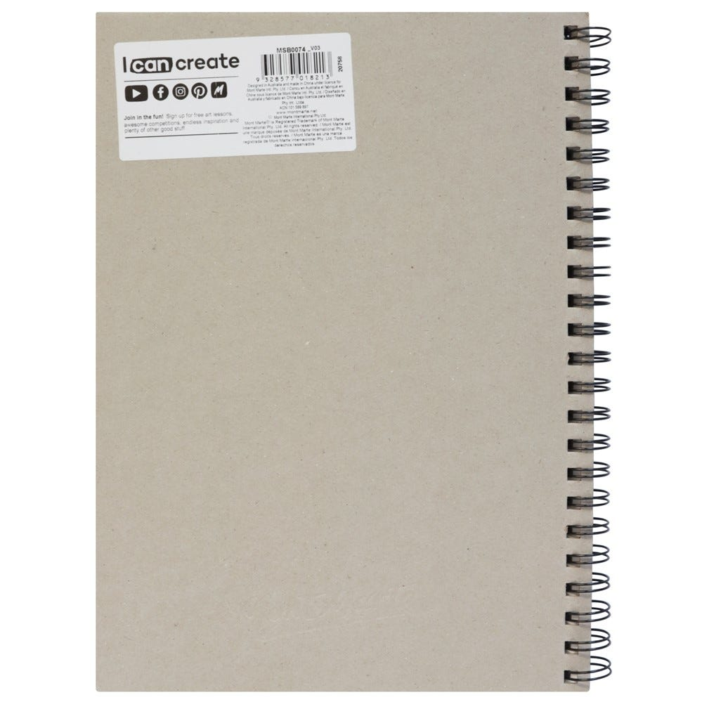 Mont Marte Visual Diary Paper Cover 120pge 110gsm A4 image 5