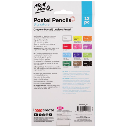 Mont Marte Pastel Pencils 12 pce image 3