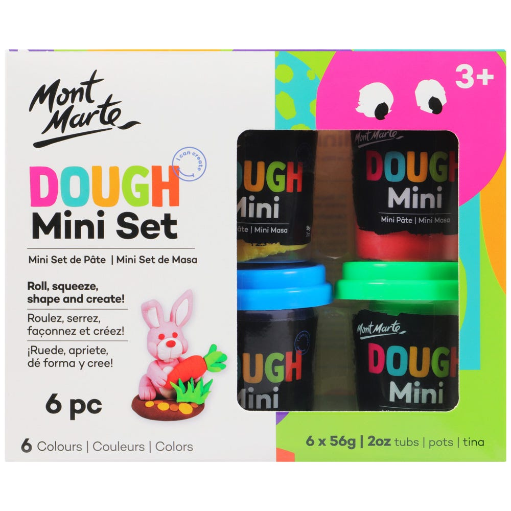 Mont Marte Kids Dough Mini Set 6pce x 60gm image 5
