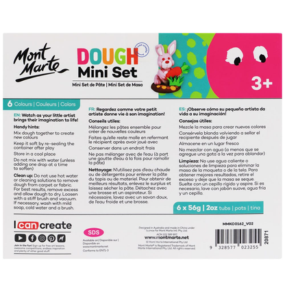 Mont Marte Kids Dough Mini Set 6pce x 60gm image 6