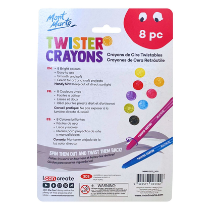 Mont Marte Kids Twister Crayons 8pce image 3