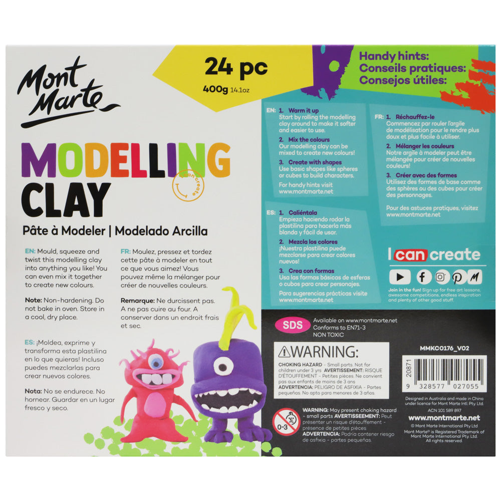 Mont Marte Kids Modelling Clay 24pce image 3